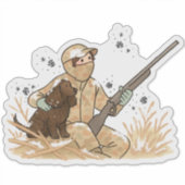 Amerikaanse Water Spaniel Auto Sticker (Voorkant)