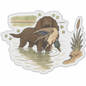 Amerikaanse Water Spaniel Auto Sticker (Voorkant)