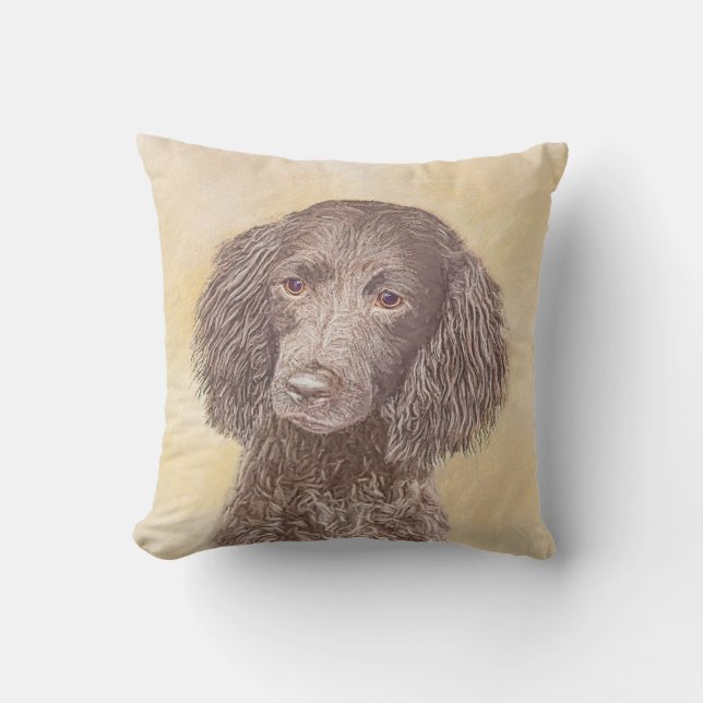 Amerikaanse waterspaniel schilderen - Oorspronkeli Buitenkussen (Voorkant)