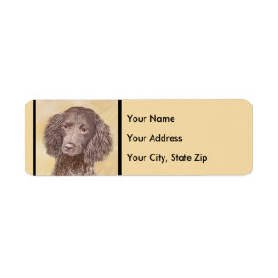 Amerikaanse waterspaniel schilderen - Oorspronkeli Etiket