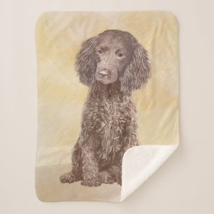 Amerikaanse waterspaniel schilderen - Oorspronkeli Sherpa Deken