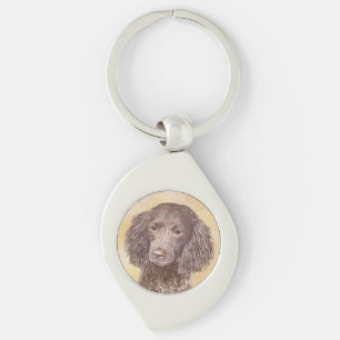 Amerikaanse waterspaniel schilderen - Oorspronkeli Sleutelhanger