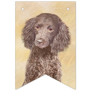 Amerikaanse waterspaniel schilderen - Oorspronkeli Vlaggetjes
