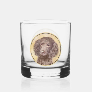 Amerikaanse waterspaniel schilderen - Oorspronkeli Whisky Glas