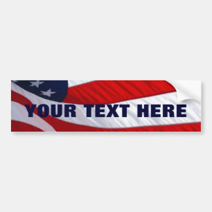 Amerikaanse Waving Flag Bumpersticker