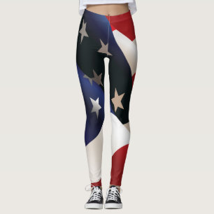 Amerikaanse Waving Flag Leggings