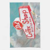 Amerikaanse wegbaan | Koffiesjabloon Theedoek (Verticaal)