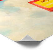 Amerikaanse wegbaan | Restaurantteken Poster (Hoek)