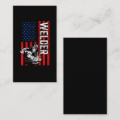 Amerikaanse Welder Proud Husband Visitekaartje (Voorkant / Achterkant)