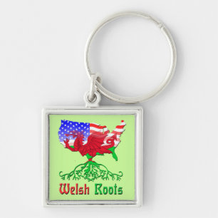 Amerikaanse Welsh Roots Sleutelhanger