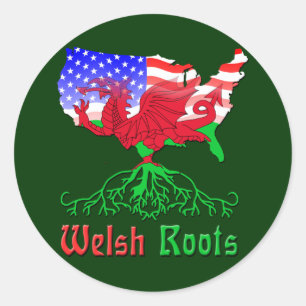 Amerikaanse Welsh Roots Stickers