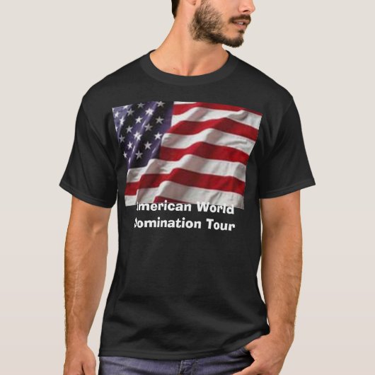 Amerikaanse Wereld Domination Tour T-shirt (Voorkant)