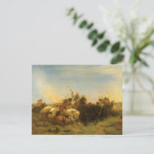 -Amerikaanse West Art, Buffalo Hunt van Wimar (Staand voorkant)