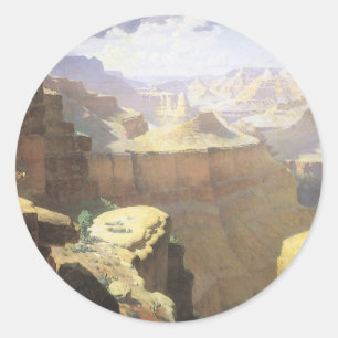  Amerikaanse West Art, Grand Canyon van Leigh Ronde Sticker