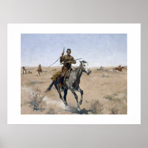 Amerikaanse western cowboy poster