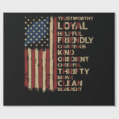  Amerikaanse wet op het scoutingprogramma voor vla Cadeaupapier (Vlak)