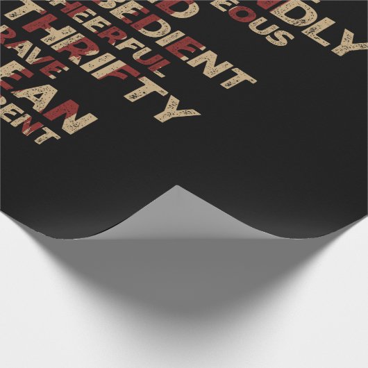 Amerikaanse wet op het scoutingprogramma voor vla Cadeaupapier (Hoek)