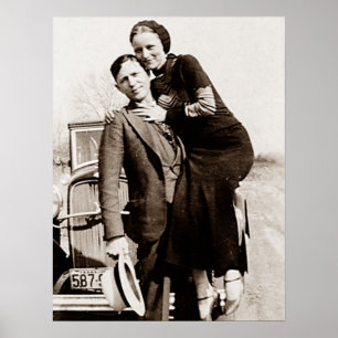 Amerikaanse wetten Bonnie & Clyde The Barrow Gang Poster