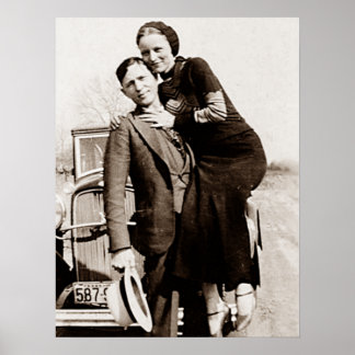 Amerikaanse wetten Bonnie & Clyde The Barrow Gang Poster