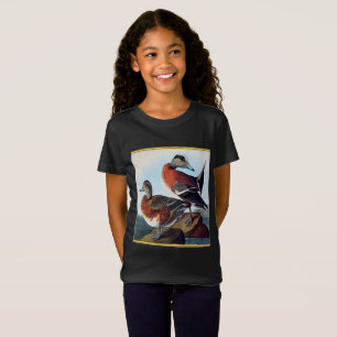 Amerikaanse Widgeon-eenden op een rots T-shirt