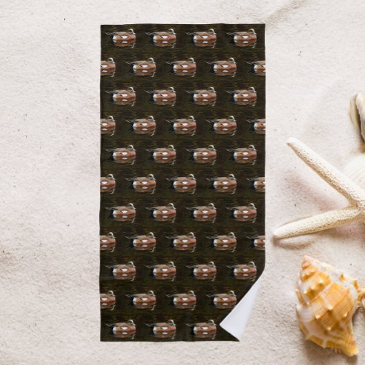 Amerikaanse Wigeon Duck op waterpatroon Strandlaken