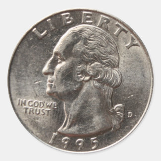 Amerikaanse wijk 1995 ronde sticker