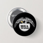 Amerikaanse witte adelaar ronde button 5,7 cm (Voorkant /achterkant)