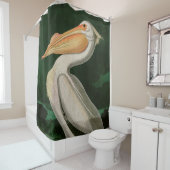 Amerikaanse witte pelikaanse vogels Audubon Douchegordijn (In situ)