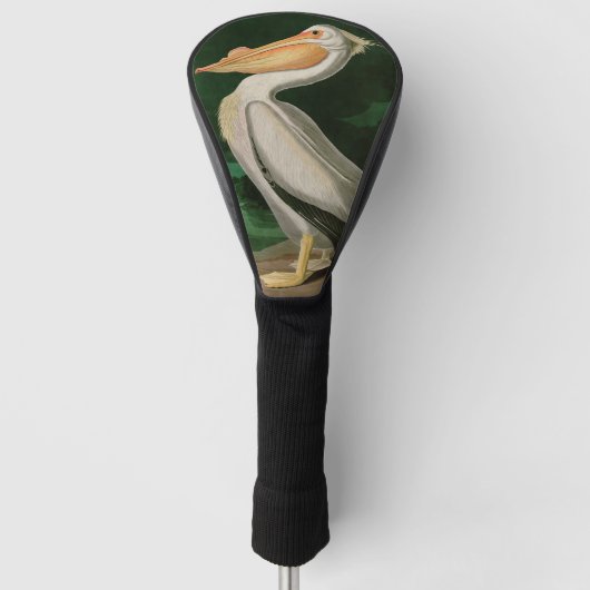 Amerikaanse witte pelikaanse vogels Audubon Golfheadcover (Voorkant)