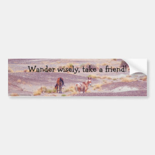 Amerikaanse woestijnpaarden P8670 Bumpersticker