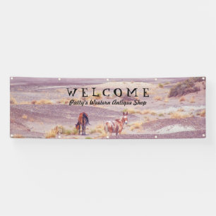 Amerikaanse woestijnpaarden P8670 Spandoek