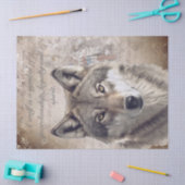 Amerikaanse Wolf Tissuepapier (Craft)