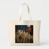 Amerikaanse wolfpack grote tote bag (Voorkant)