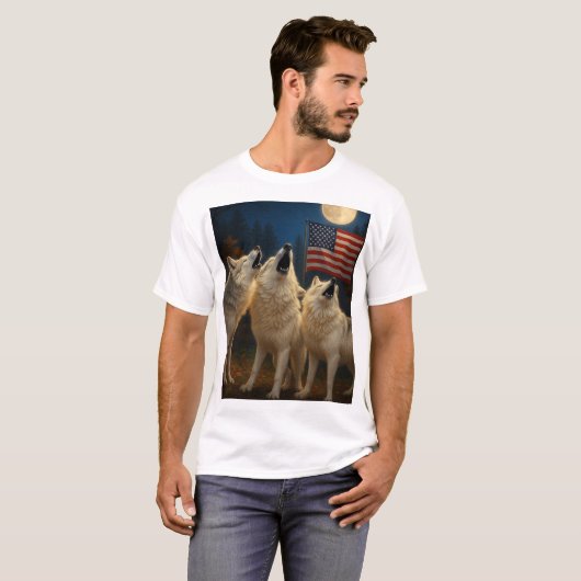 Amerikaanse wolfpack t-shirt (Voorkant volledig)