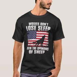Amerikaanse wolven verliezen de meningen niet over t-shirt