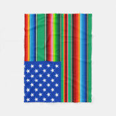 Amerikaanse Zarape Fleece Deken (Voorkant)