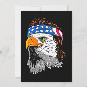 Amerikaanse Zeearend Mullet USA Feestdagenkaart