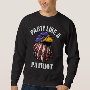 Amerikaanse Zeearend Vlag  4 Juli Feest Als Een Pa Trui