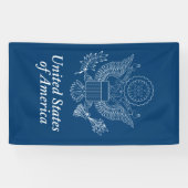 Amerikaanse zeehond spandoek (Horizontaal)