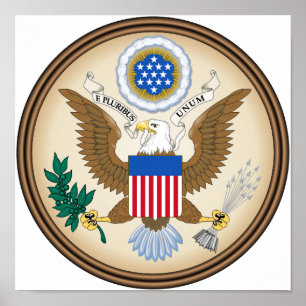 Amerikaanse zegel poster