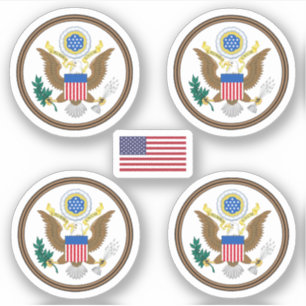Amerikaanse zegel sticker