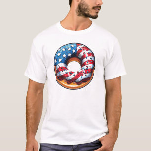 Amerikaanse zoete donut - USA Food T-shirt