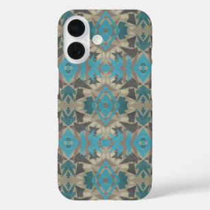 Amerikaanse Zuidwestelijke Patronen Kunst en Kleur iPhone 16 Hoesje