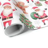 Amerikaanse zwarte kerstKerstmis Cadeaupapier (Rol Hoek)