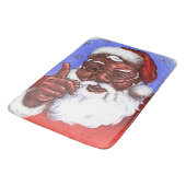 Amerikaanse zwarte kerstman badmat (Gekanteld)
