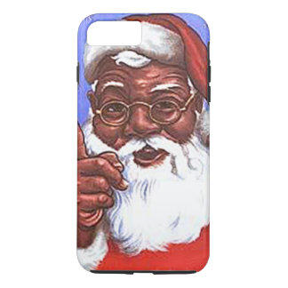 Amerikaanse zwarte kerstman 	iPhone 8 plus / 7 plus hoesje