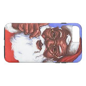 Amerikaanse zwarte kerstman Case-Mate iPhone case (Achterkant (Horizontaal))