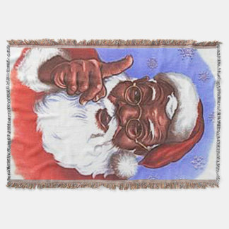 Amerikaanse zwarte kerstman deken