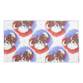 Amerikaanse zwarte kerstman kussensloop (Achterkant)