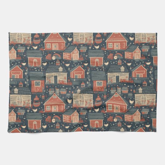 Amerikana Farmhouse Kitchen Towels Theedoek (Horizontaal)